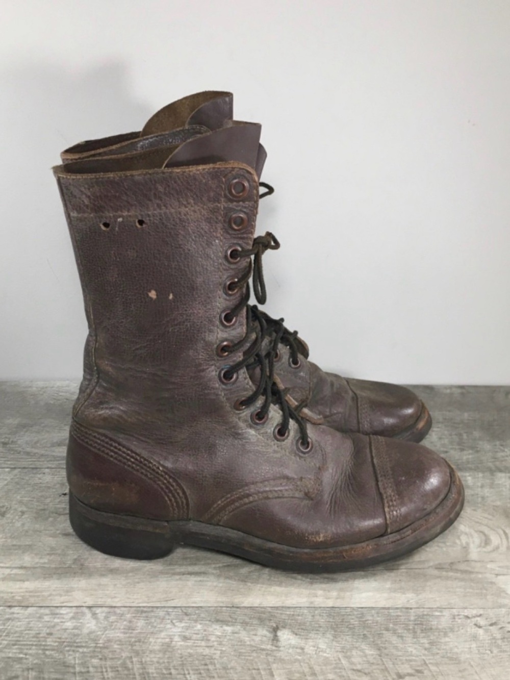 WW2 Korean War Army Military Mens Paratrooper Jump Combat Field Boots Size 9